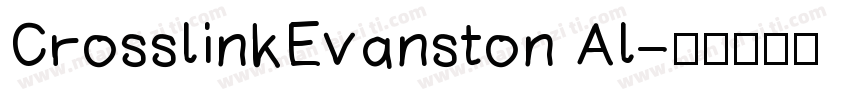 CrosslinkEvanston Al字体转换